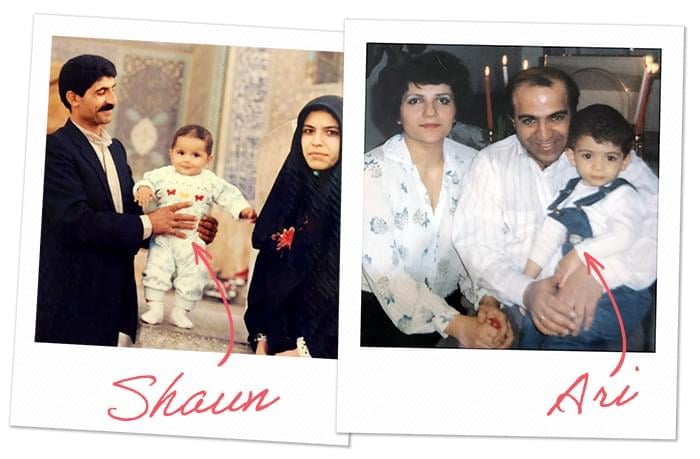shaun & ari when they were child